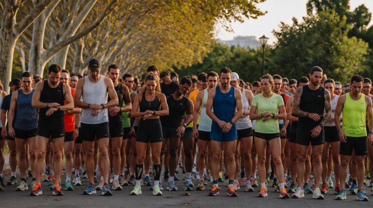 Coureurs au départ des 20 kilometres de montpellier