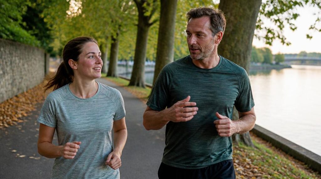 Course lente à deux pour gérer son cardio