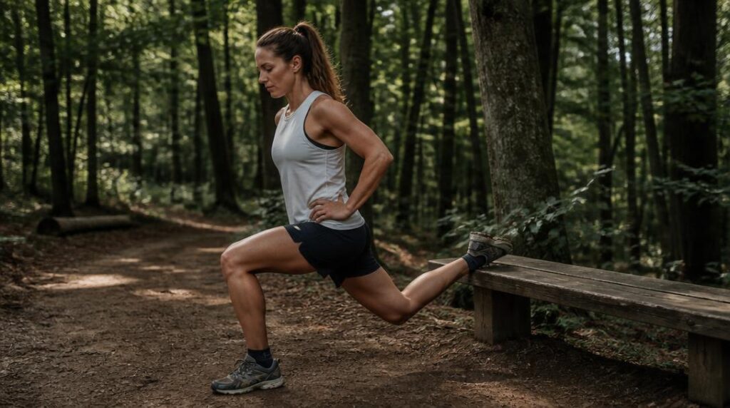 Fentes bulgares pour renforcement excentrique trail