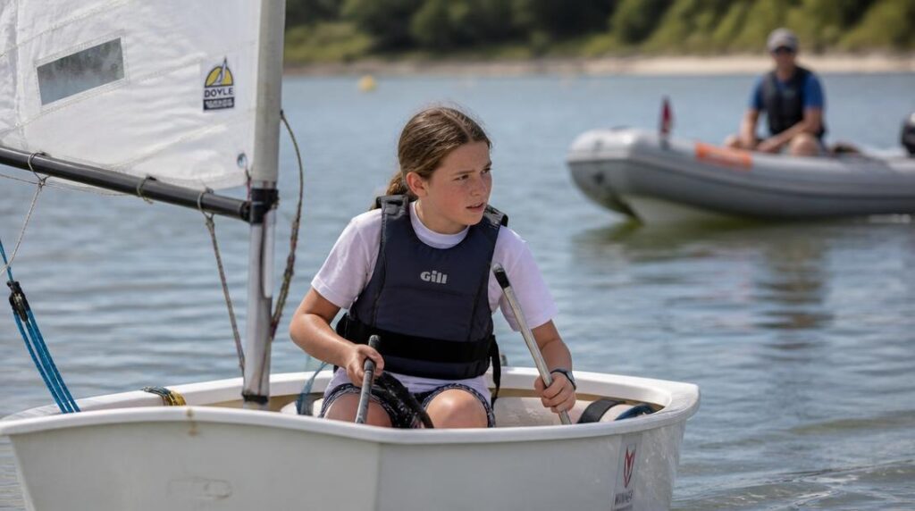 Dériveur Optimist en voile d’initiation