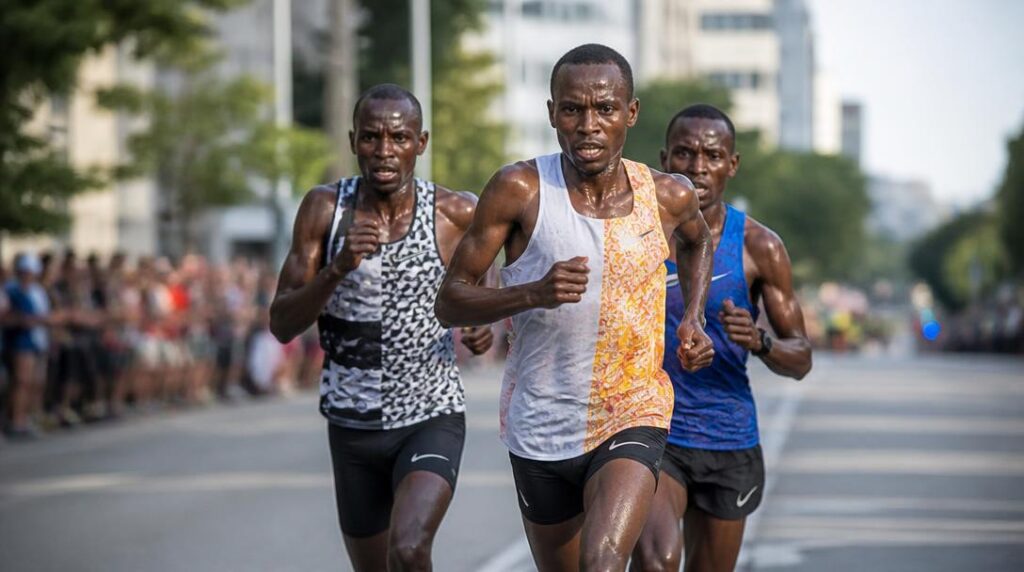 Coureurs élites sur une course de 10 km