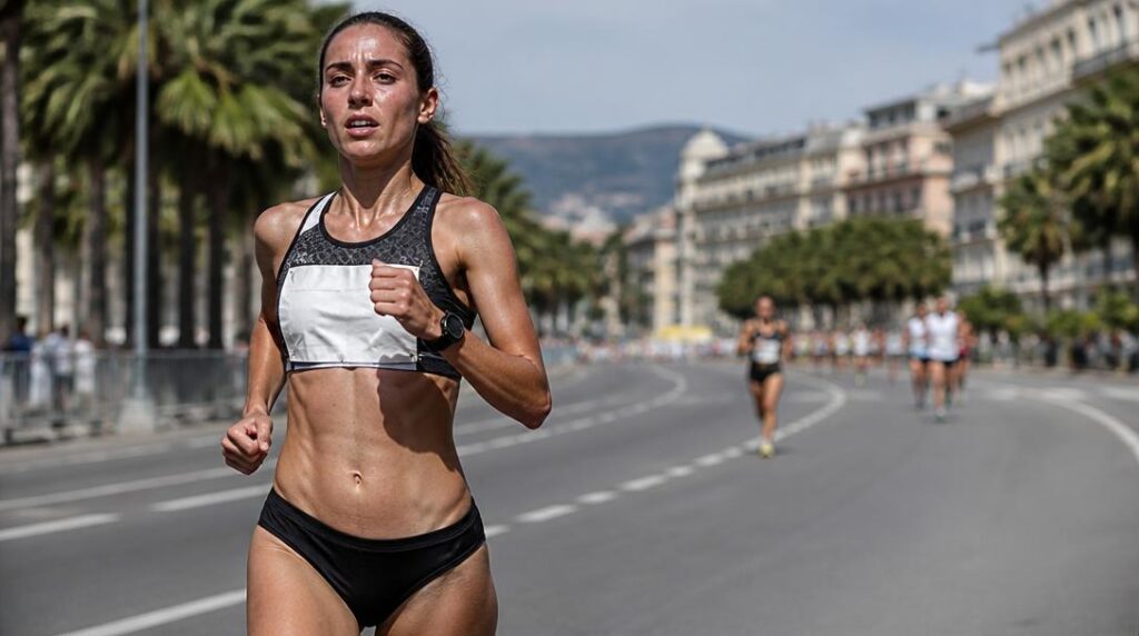 Coureuse élite en tête du classement féminin