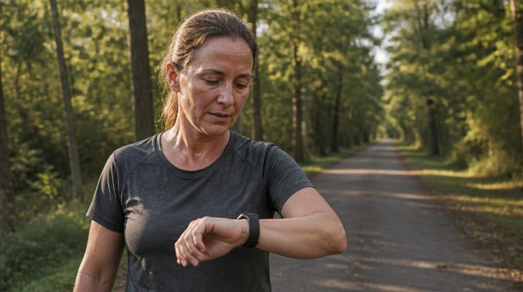 Marche active avec suivi de progression en extérieur