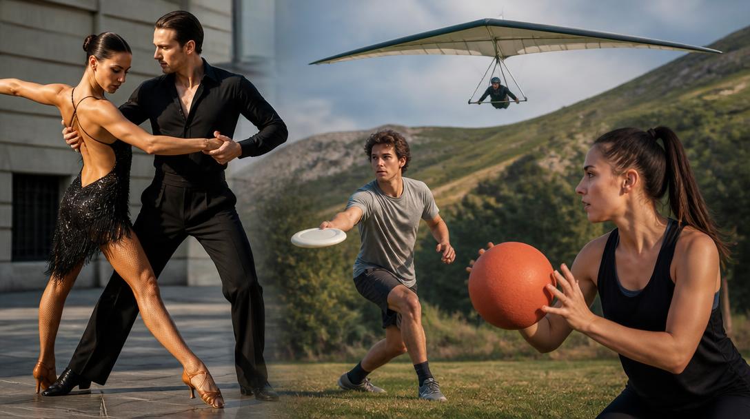 Sport en D entre danse, deltaplane et dodgeball